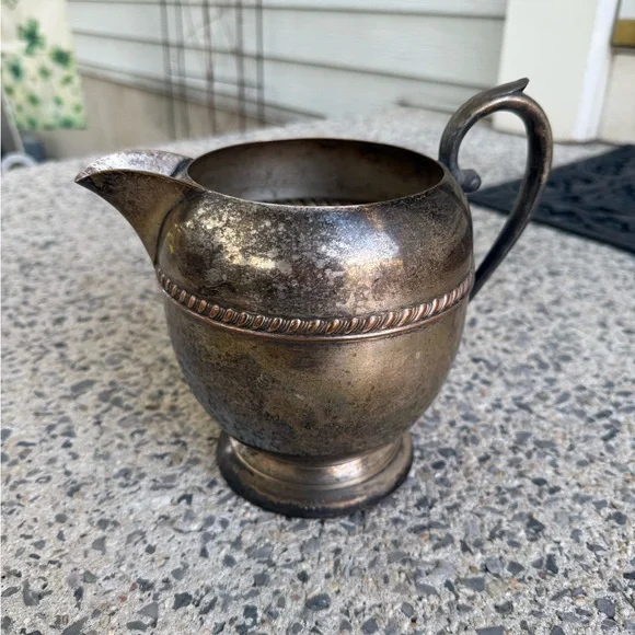 Antique Silver & Copper Pitcher - Picture 1 of 8